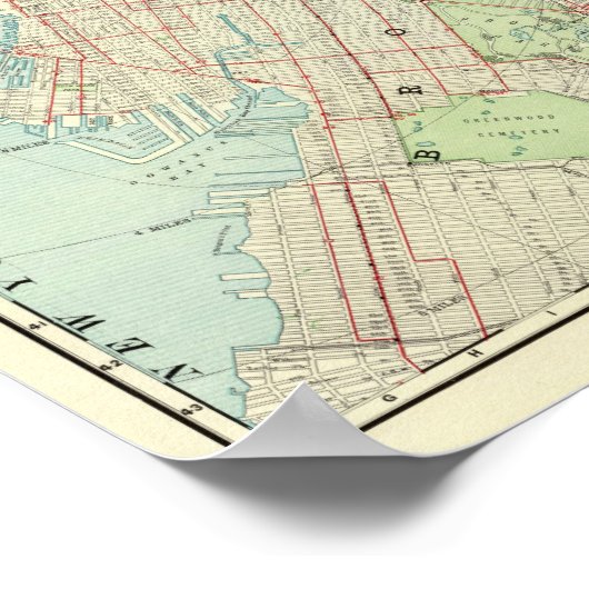 Brooklyn und Vicinity Poster (Ecke)