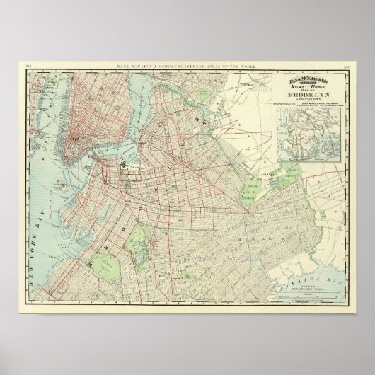 Brooklyn und Vicinity Poster (Vorne)