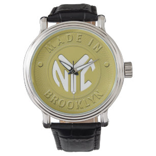 Brooklyn-Untergrundbahn-Zeichen Armbanduhr