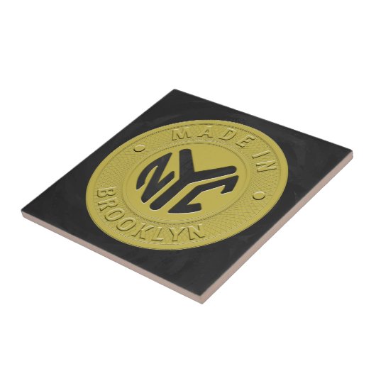 Brooklyn-Untergrundbahn-Zeichen Fliese (Seite)