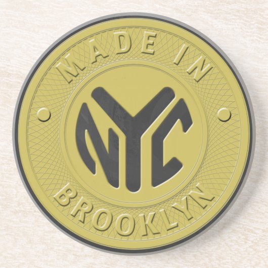 Brooklyn-Untergrundbahn-Zeichen Getränkeuntersetzer (Vorne)