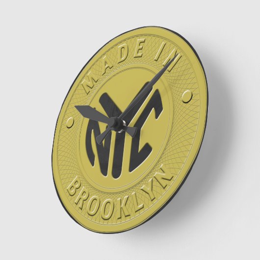 Brooklyn-Untergrundbahn-Zeichen Runde Wanduhr (Winkel)