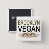 Brooklyn Vegan Button (Vorne & Hinten)
