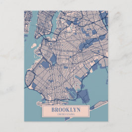 Brooklyn Vereinigte Staaten Breezy City Karte Reis