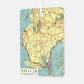 Brooklyn Vintag Map Ornament Aus Metall (Vorderseite links)