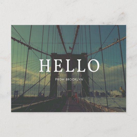 Brooklyn Vintage Postkarte (Vorderseite)