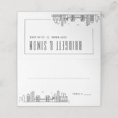 Brooklyn Wedding | Place Table Name Cards Platzkarte (Außenseite Aufgefaltet)