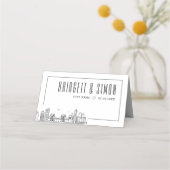 Brooklyn Wedding | Place Table Name Cards Platzkarte (Rückseite)