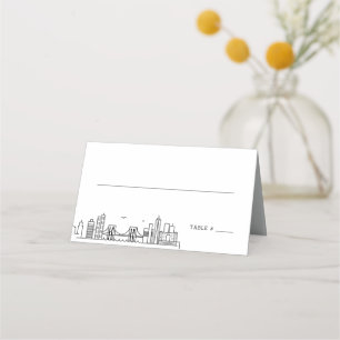 Brooklyn Wedding Place Table Name Cards Platzkarte