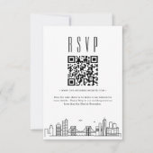 Brooklyn Wedding QR Code UAWG Einladung (Vorderseite)