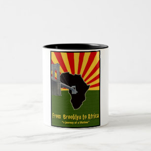 Brooklyn zur klassischen weißer Kaffee-Tasse Zweifarbige Tasse