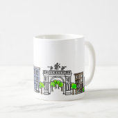 Brooklyn zur Manhattan Bridge Kaffeetasse (VorderseiteRechts)