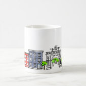 Brooklyn zur Manhattan Bridge Kaffeetasse (Mittel)