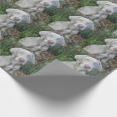 Brooklyn's Garden Party - Weimaraner Hund Geschenkpapier (Ecke)
