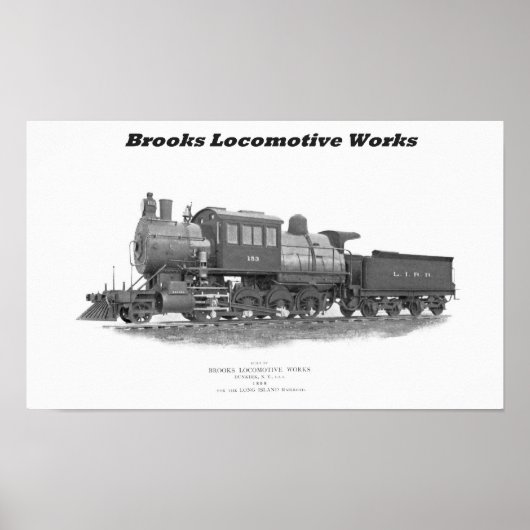 Brooks Camelback Locomotive, Long Island Railway Poster (Vorne)