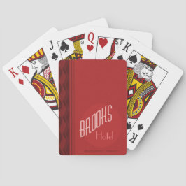 Brooks House Hotel Playing Cards (Red Deck) Spielkarten