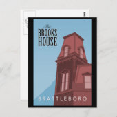 Brooks House Hotel Postcard Postkarte (Vorne/Hinten)