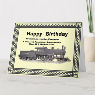 Brooks Locomotive Works #961 Birthday Card Karte