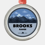 Brooks Range Alaska Camping Ornament Aus Metall (Vorne)