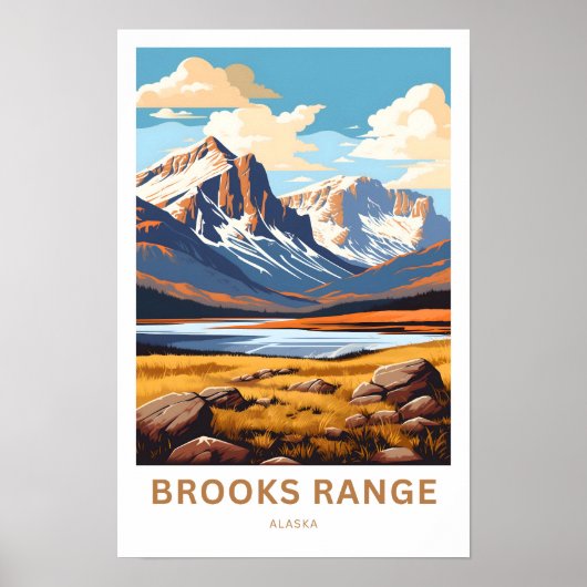 Brooks Range Alaska Travel Print Poster (Vorne)
