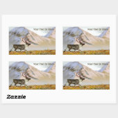 Brooks Range Caribbean Rechteckiger Aufkleber (Blatt)