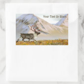 Brooks Range Caribbean Rechteckiger Aufkleber (Tasche)