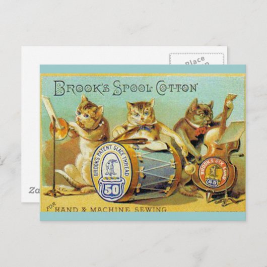 Brooks Spool Cotton Postkarte (Vorne/Hinten)