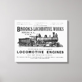 Brooks Steam Locomotive Works 1890 Leinwanddruck