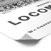 Brooks Steam Locomotive Works 1890 Poster-2 Poster (Ecke)