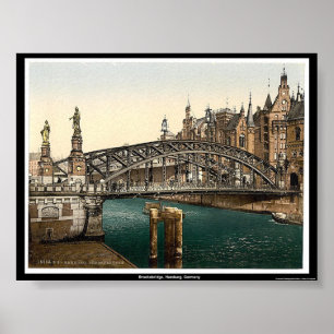 Brooksbridge, Hamburg, Deutschland Poster