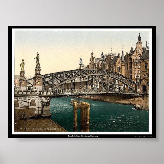 Brooksbridge, Hamburg, Deutschland Poster (Vorne)