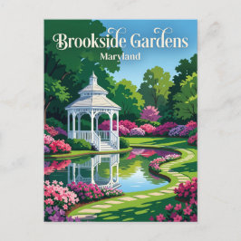 Brookside-Gärten USA Postkarte