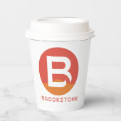 Brookstone B Kaffeetasse Tasse Pappbecher (Vorderseite)