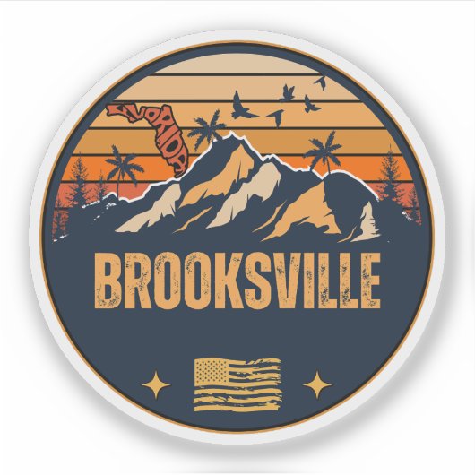 Brooksville, Florida Aufkleber (Vorderseite)