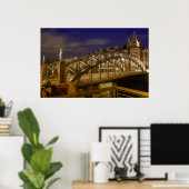 BROOKTORBRÜCKE GESAMTANSICHT HAMBURG POSTER (Heimbüro)