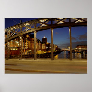 BROOKTORBRÜCKE HAMBURG POSTER