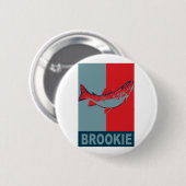 BrookTrout Iconized Frischwasserfisch-Spezies Button (Vorne & Hinten)