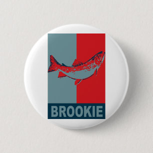 BrookTrout Iconized Frischwasserfisch-Spezies Button
