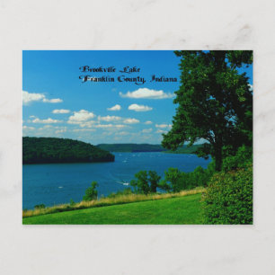 Brookville Lake, Franklin Landkreis Indiana Postkarte