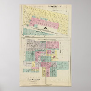 Brookville, Saline County, Stafford, Kansas Poster