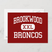 Brookwood - Broncos - Hoch - Snellville Georgia Postkarte (Vorne/Hinten)