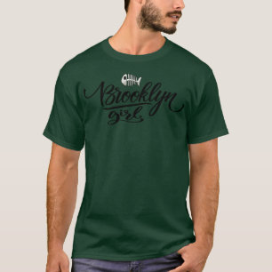 Brookyln Girl Niedlich Fishbone fish T-Shirt