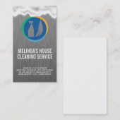 Broom Bottle Spray Logo | Reinigungsdienste | Seif Visitenkarte (Vorne/Hinten)