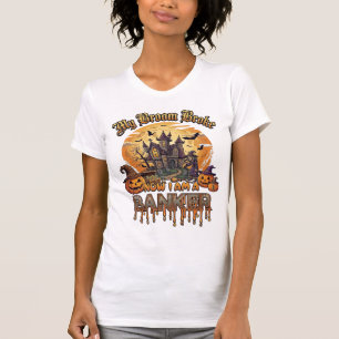 Broom Brach Bankier Halloween Spukhaus Hexe P T-Shirt