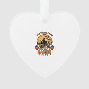 Broom Broke Baker Halloween Hexe Koch Kürbis_1 Ornament