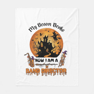 Broom Broke Band Direktor Halloween Spukhaus  Fleecedecke