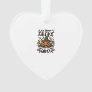 Broom Broke Farmar Halloween-Kürbis-Hexenhut Gho Ornament