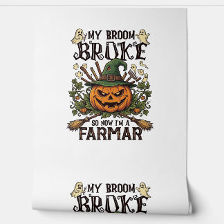 Broom Broke Farmar Halloween-Kürbis-Hexenhut Gho Tapete