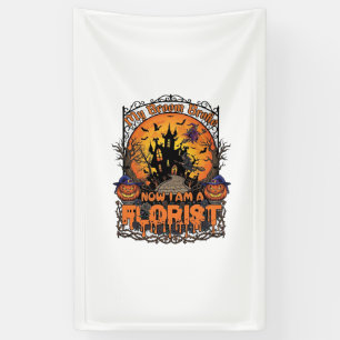 Broom Broke Florist Halloween Hexe Kürbis Heimgesu Banner