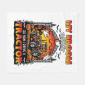 Broom Broke Tractor Halloween Hexen Geister_1 Fleecedecke (Vorderseite (Horizontal))